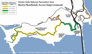 Straßensanierung in den Marin Headlands 2010 - 2011. Foto: NPS