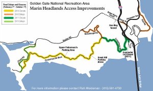 Straßensanierung in den Marin Headlands 2010 - 2011. Foto: NPS