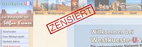 Google zensiert westkueste-usa.de